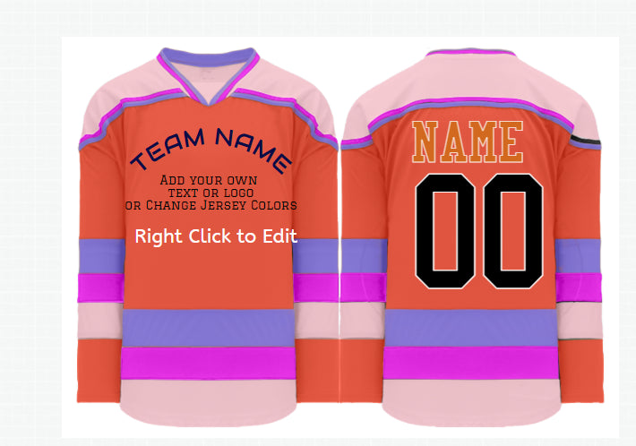 Custom  hockey jerseys no minimum