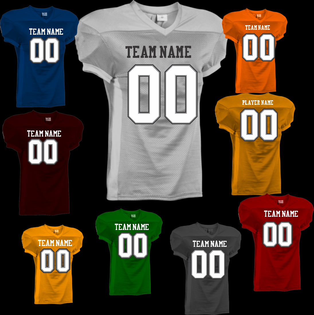 Custom Fans & Tackle Football Jerseys - Make Your Own
