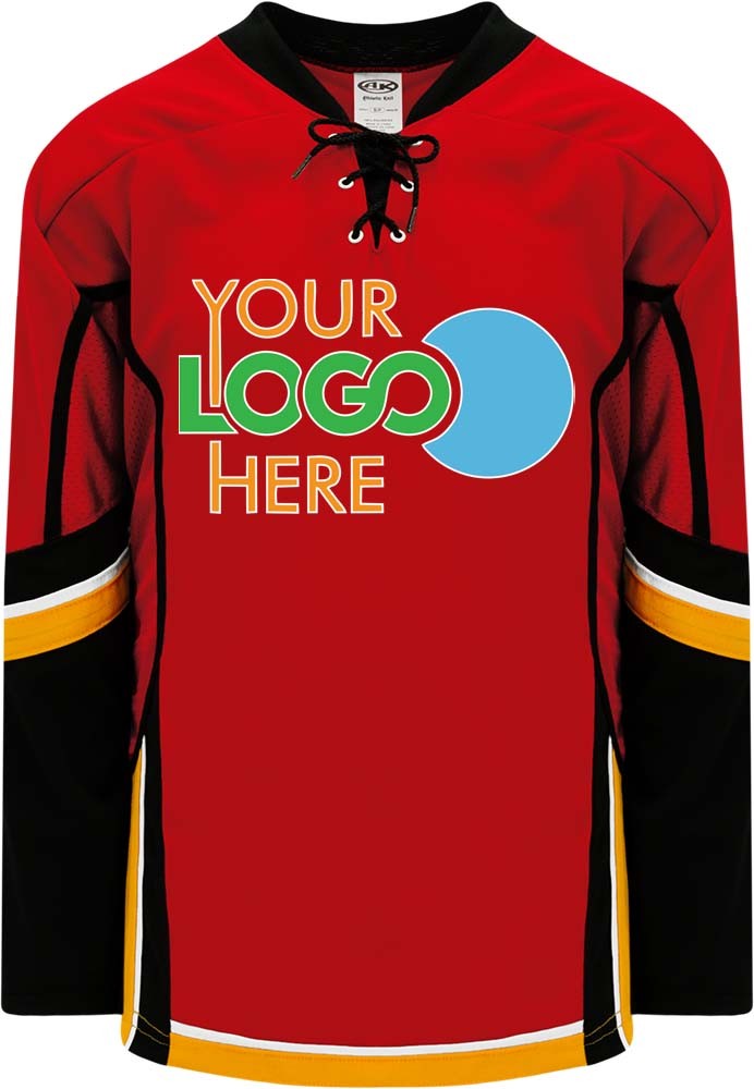 Custom Calgary Flames RED Hockey Jersey