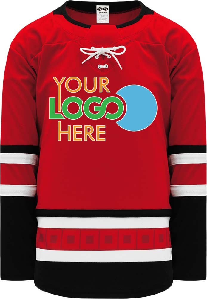 Custom 2017 CAROLINA RED Hockey Jersey