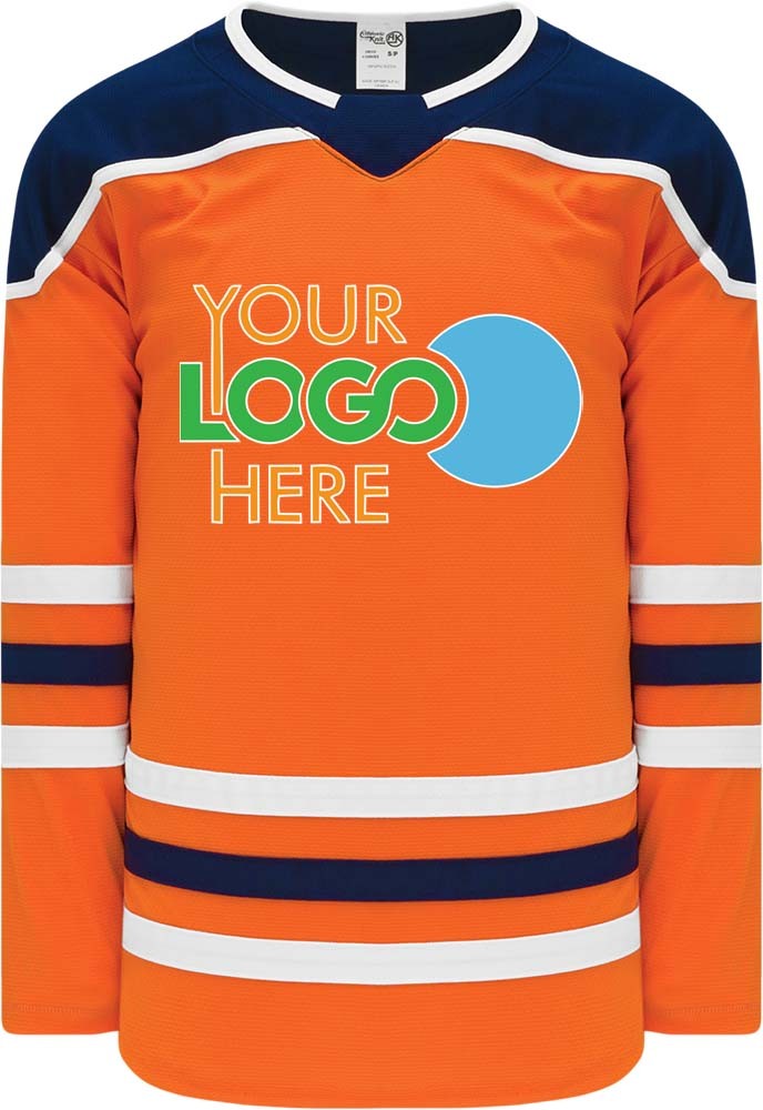 Custom 2017 EDMONTON ORANGE Hockey Jersey