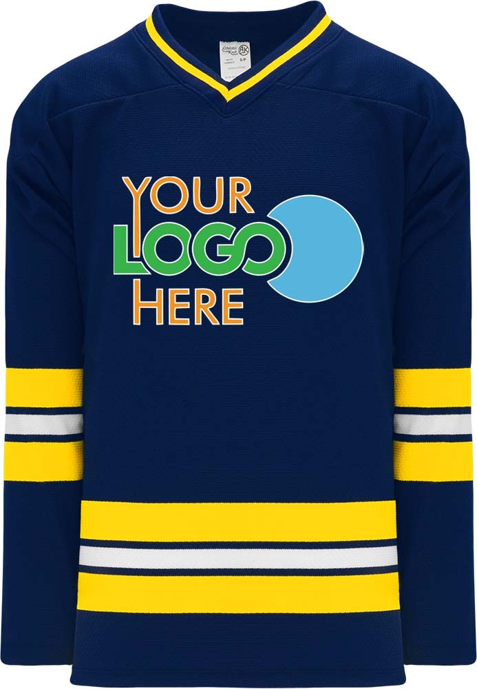 Custom 2011 MICHIGAN NAVY Hockey Jersey