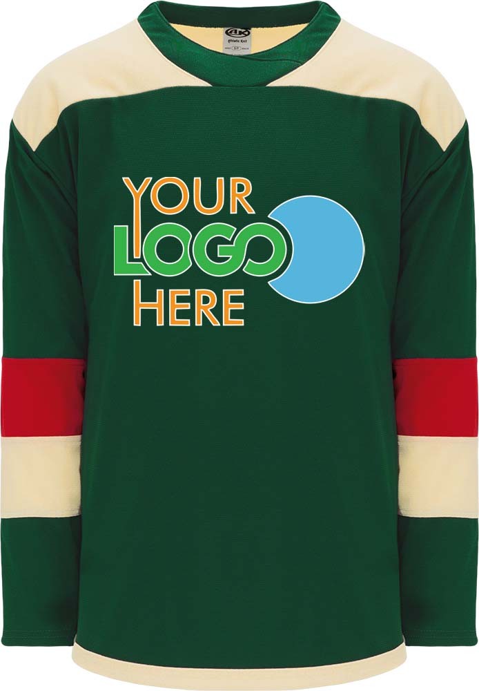 Custom 2016 MINNESOTA STADIUM SERIES DARK GREEN hockey jersey for teams Customization Depot