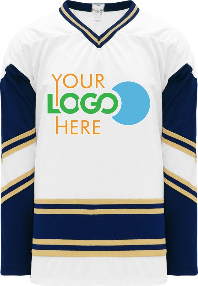 Custom NOTRE DAME WHITE Hockey Jersey
