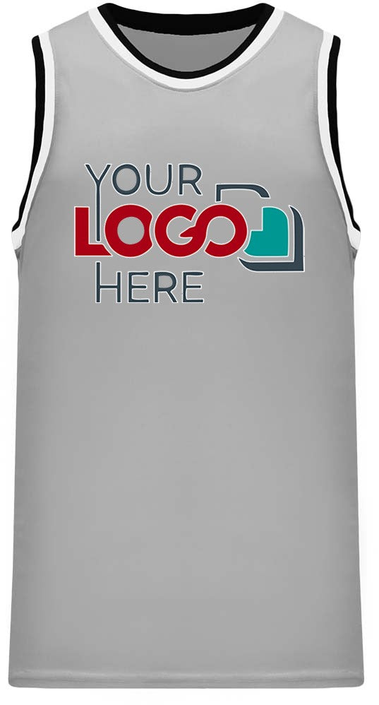 Custom NBA Old School Retro Throwback Vintage Basketball jersey- Gray-Black-White-