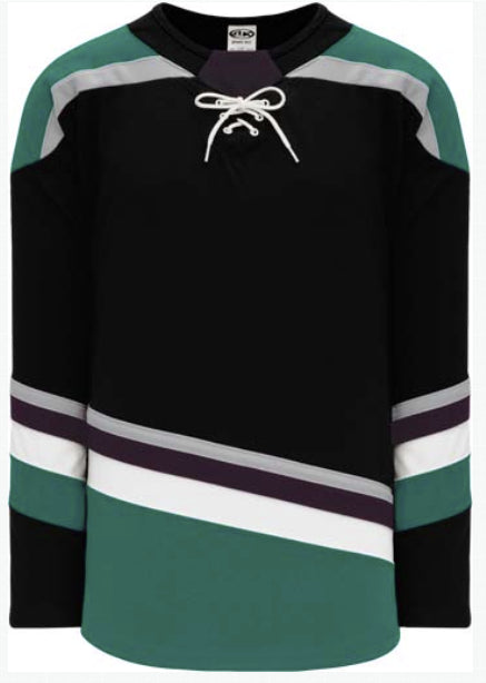Custom ANAHEIM Ducks 3RD BLACK Hockey Jersey
