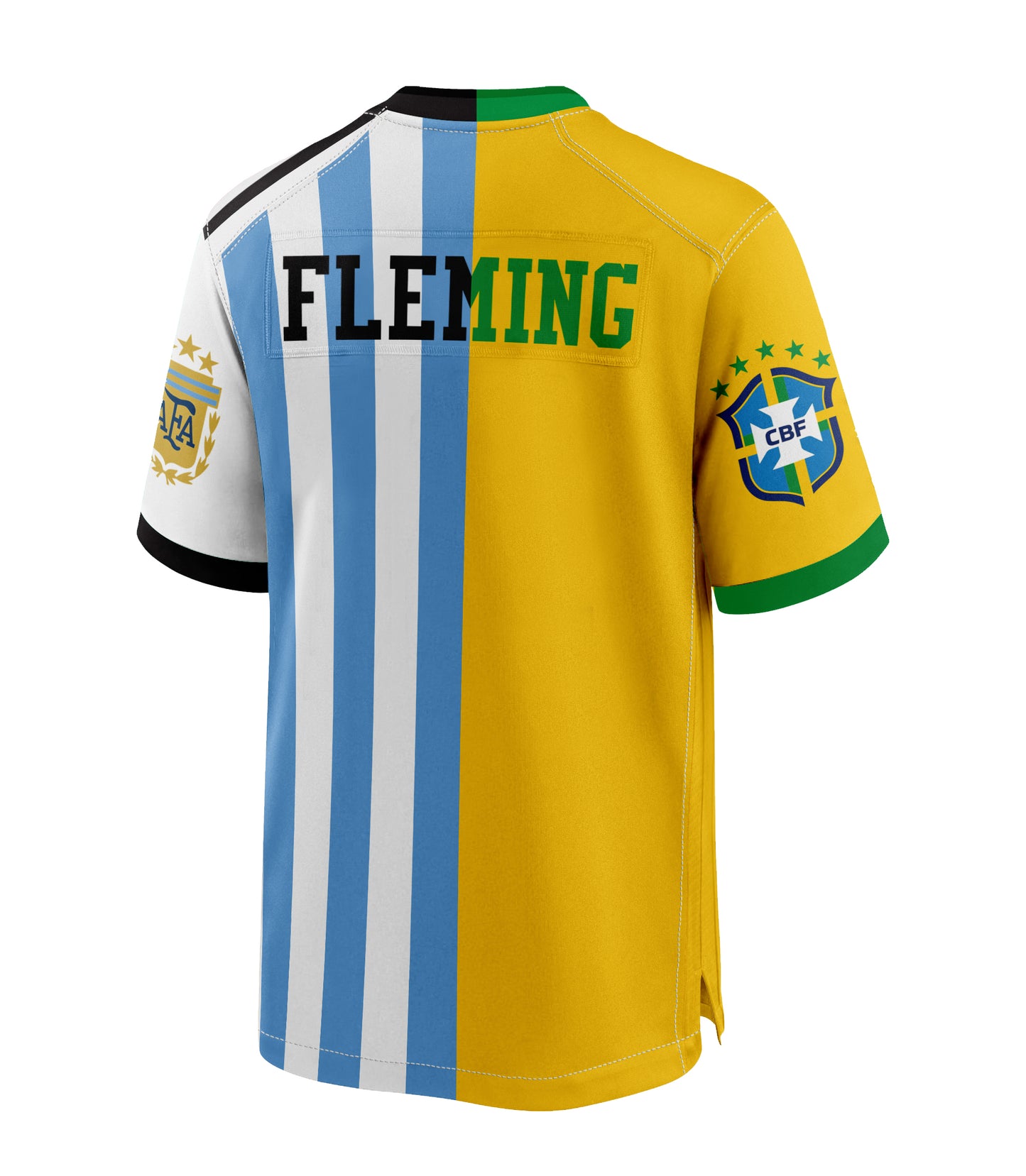 Half and Split  Multinational Country Football/Soccer Jersey