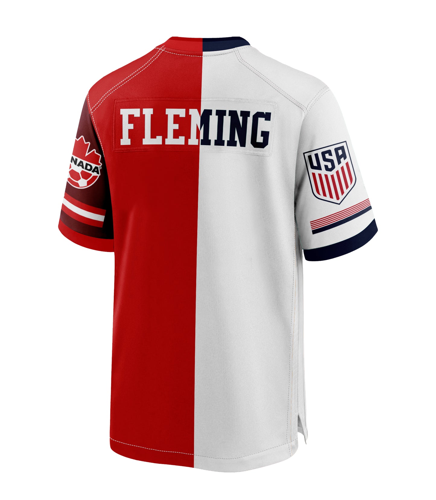 Half and Split  Multinational Country Football/Soccer Jersey