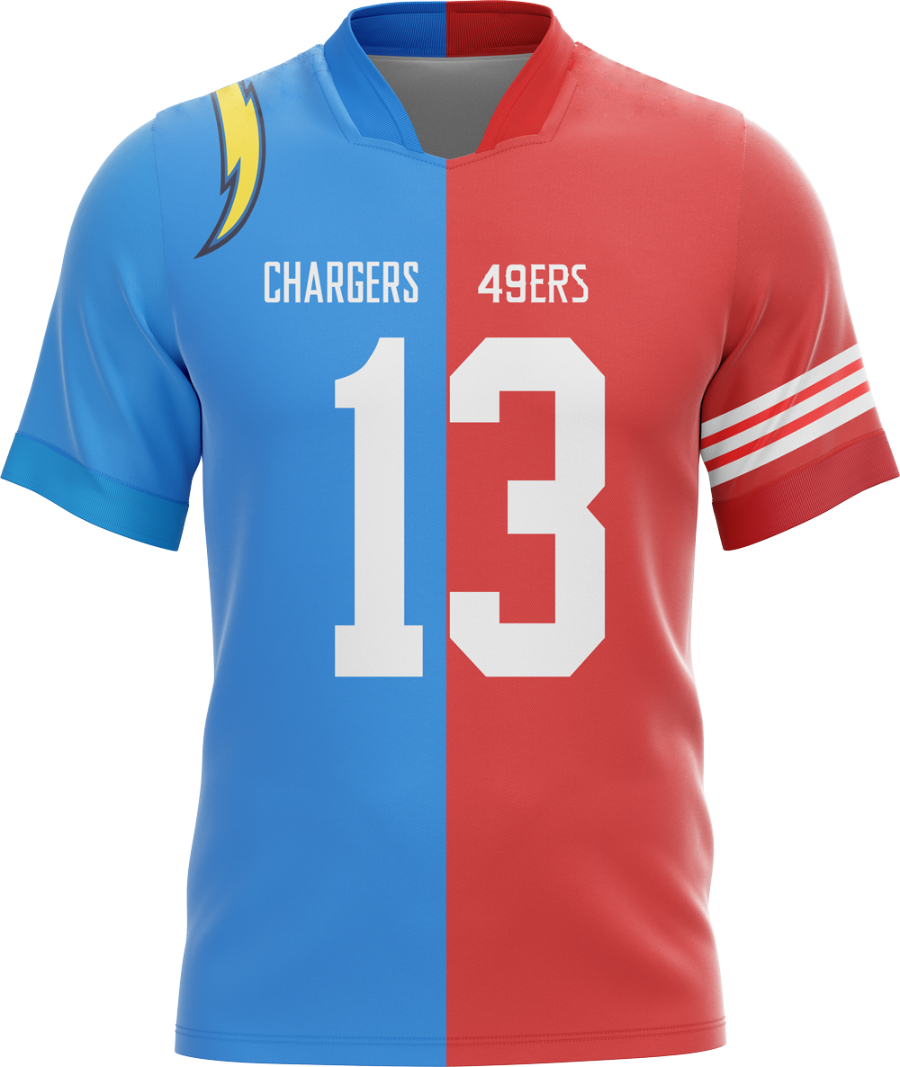 Custom nfl split football jerseys any team