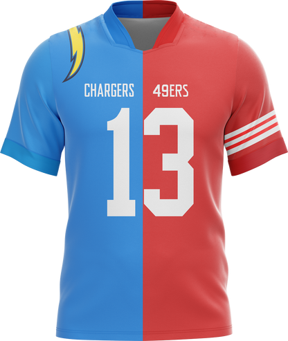 Custom nfl split football jerseys any team