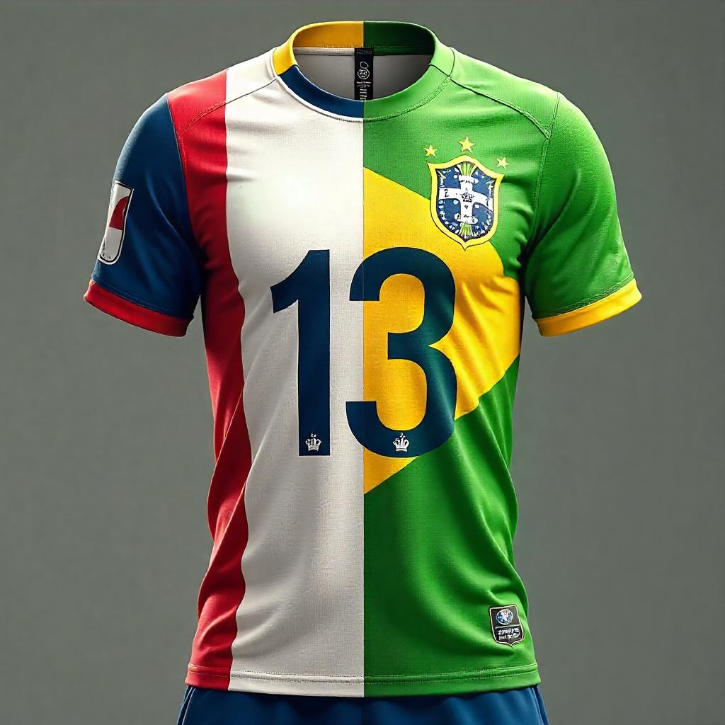 Split Country Soccer  Futbol Jersey