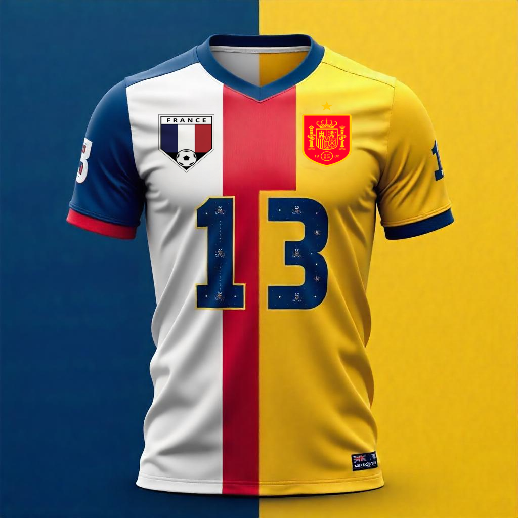 Split Country Soccer  Futbol Jersey