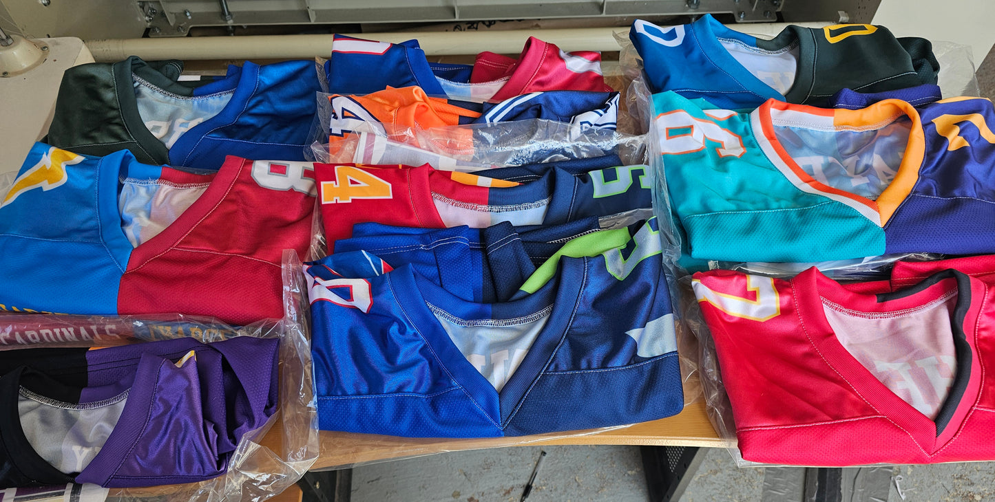 Custom Split NFL Half & Half Football Jerseys