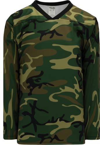 Custom Forest Camouflage CAM  Hockey Jersey