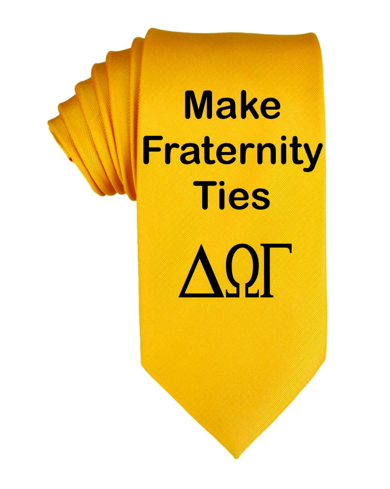 Custom Fraternity neckties Made Greek ties