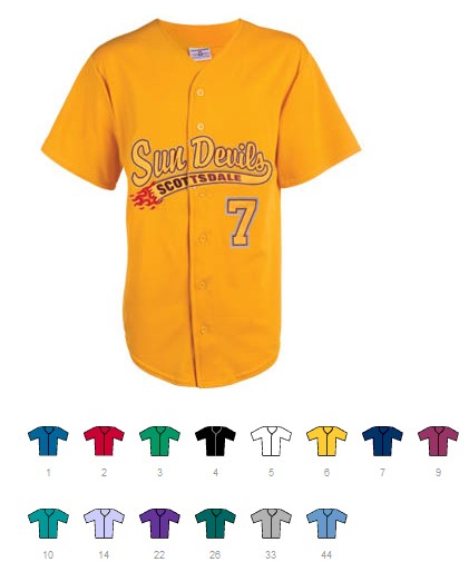 Custom Hot Corner full button baseball jersey