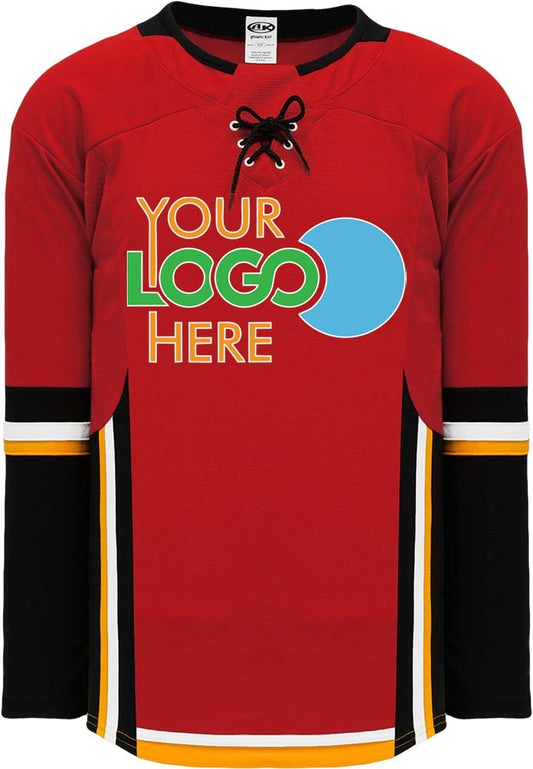 Custom Calgary Flames Flames RED 2017  Hockey Jersey