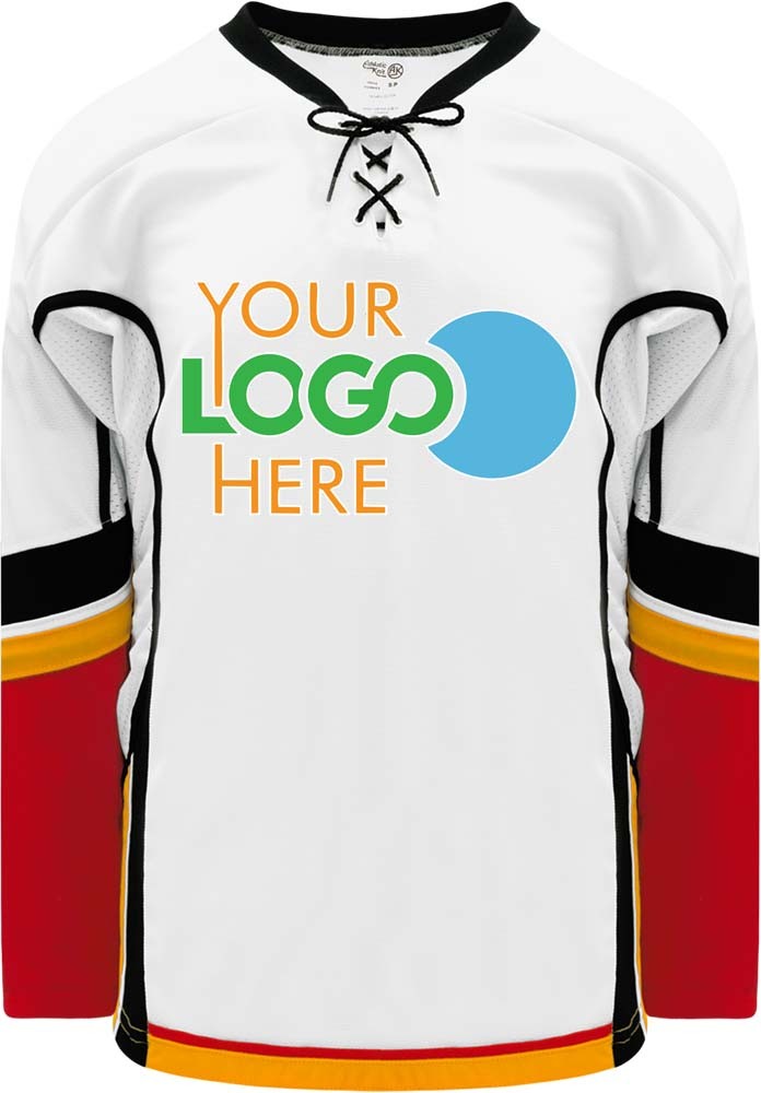 Custom Calgary Flames WHITE 2013  Hockey Jersey