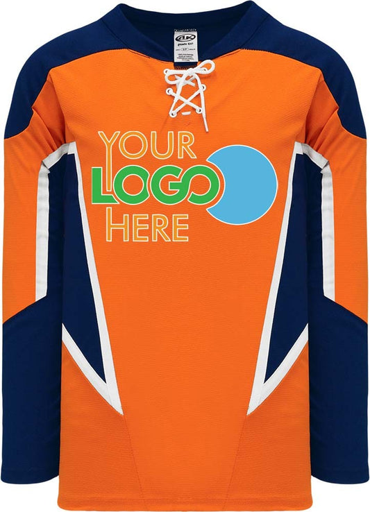 Custom NY ISLANDERS 3RD ORANGE  Hockey Jersey