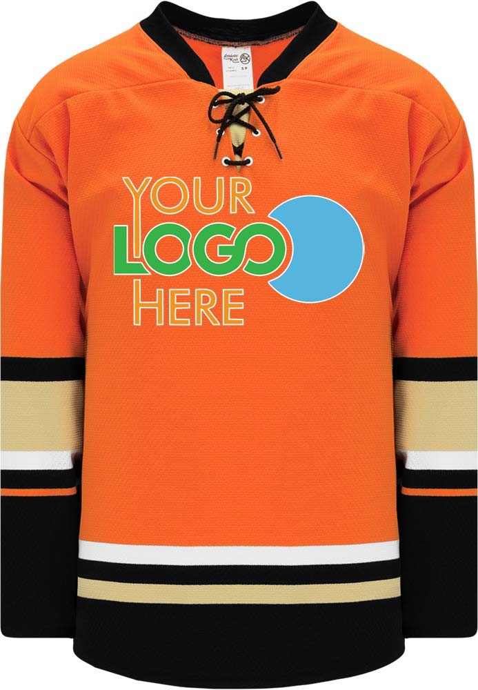 Custom 2015 ANAHEIM 3RD ORANGE  Hockey Jersey