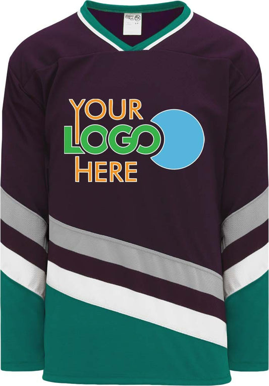 Custom ANAHEIM EGGPLANT  Hockey Jersey