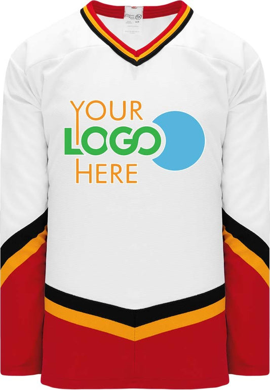 Custom NEW Calgary Flames 3RD WHITE  Hockey Jersey