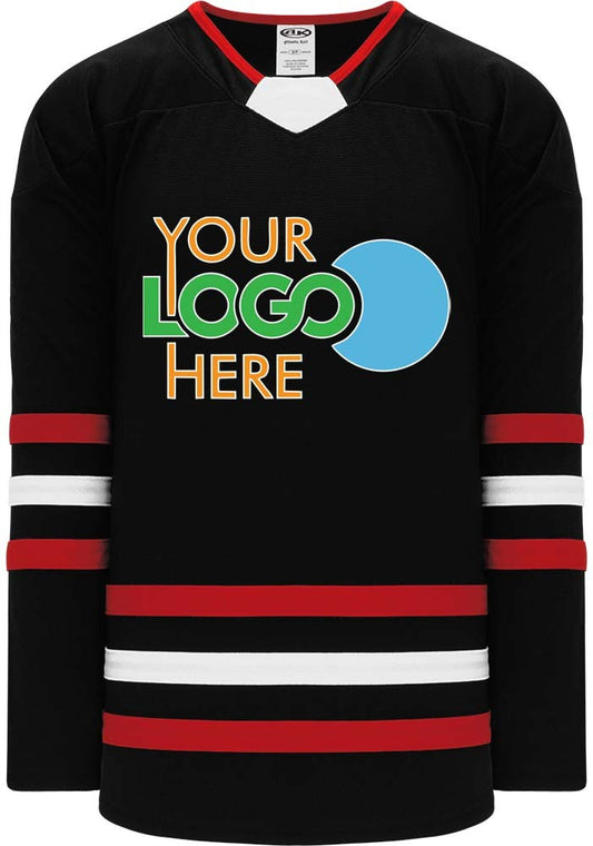 Custom NEW Chicago Blackhawks 3RD BLACK  Hockey Jersey