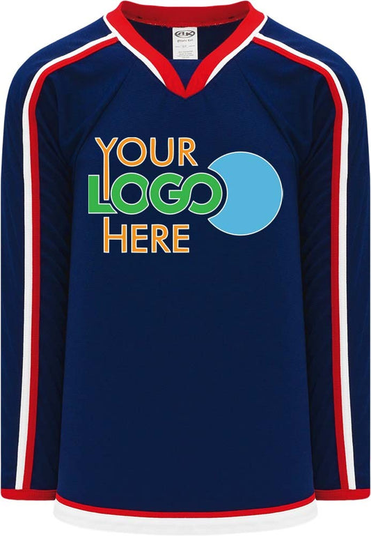 Custom 2010 Columbus Blue Jacket NAVY  Hockey Jersey