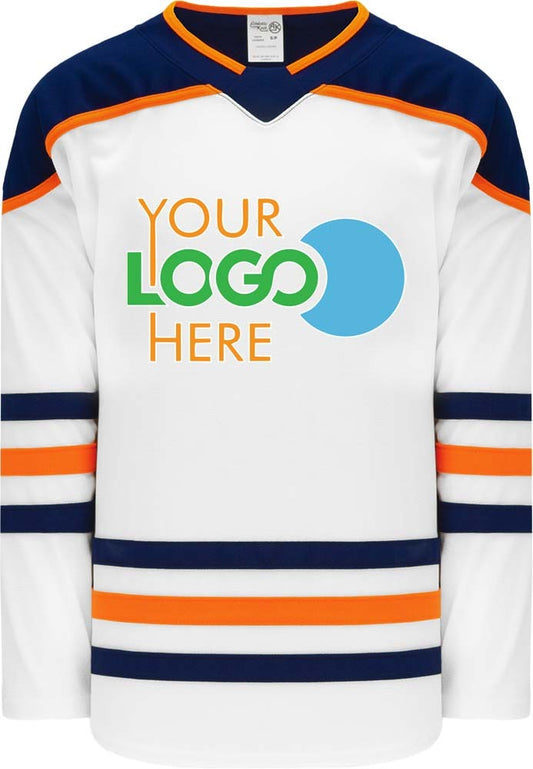 Custom 2017 EDMONTON WHITE  Hockey Jersey