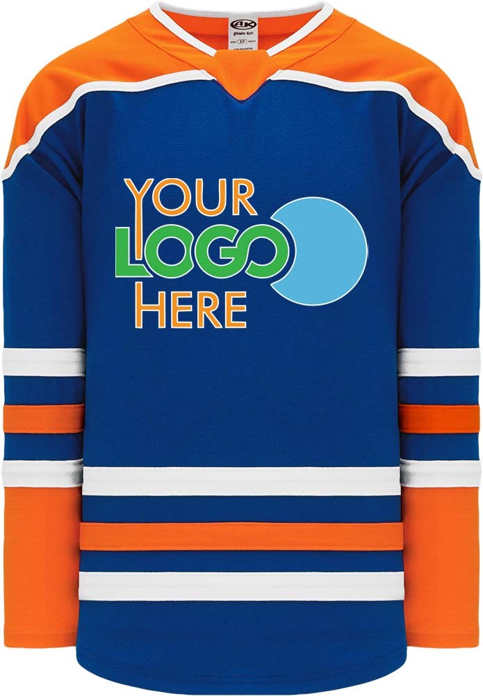 Custom 2018 EDMONTON 3RD ROYAL  Hockey Jersey