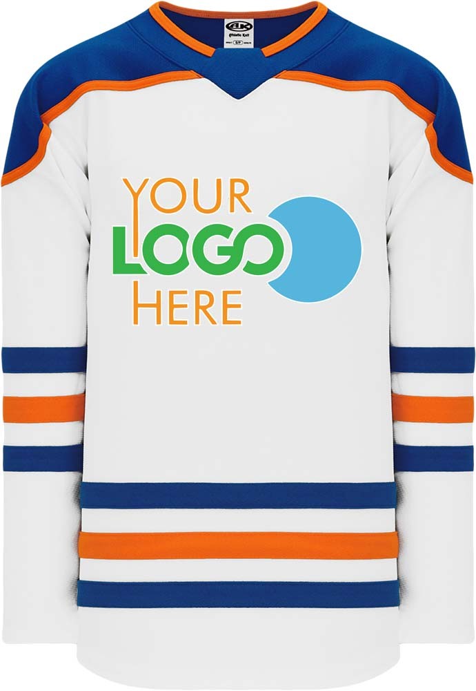 Custom 2018 EDMONTON 3RD WHITE  Hockey Jersey