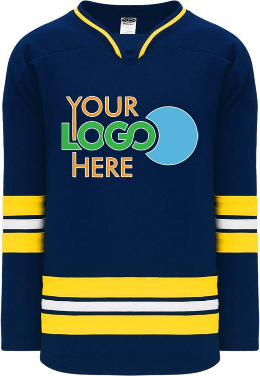 Custom NEW 2011 MICHIGAN NAVY  Hockey Jersey