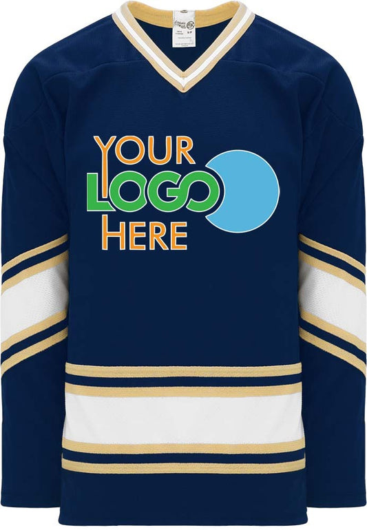 Custom NOTRE DAME NAVY  Hockey Jersey