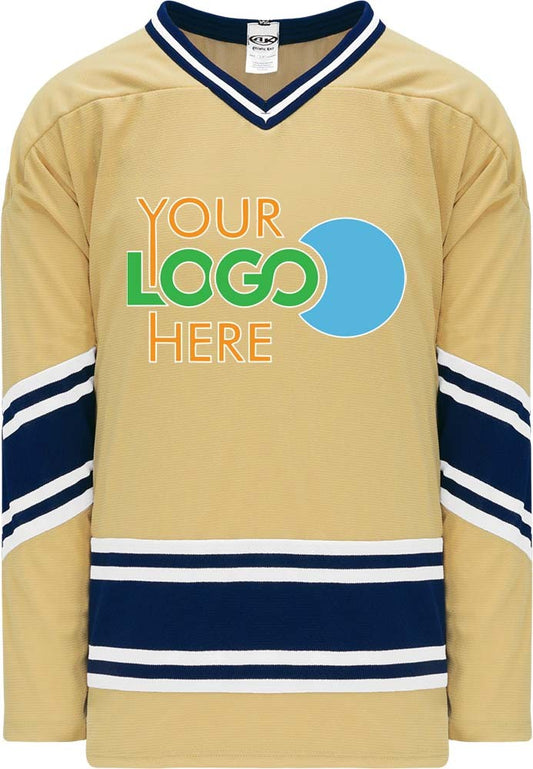 Custom NOTRE DAME VEGAS GOLD  Hockey Jersey