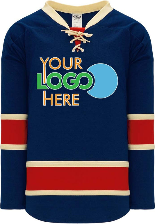 Custom NEW NYR HERITAGE NAVY  Hockey Jersey