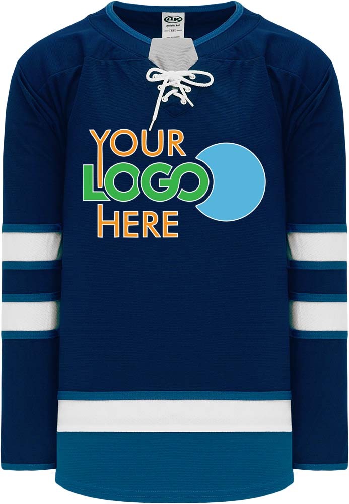 Custom 2017 WINNIPEG NAVY  Hockey Jersey