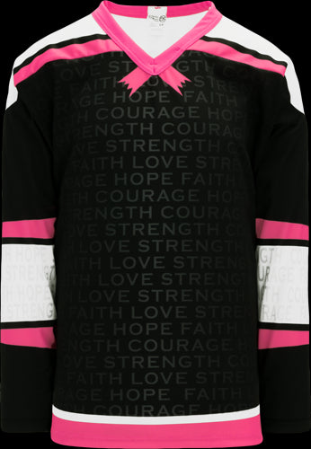 Custom Breast Cancer   Hockey Jersey