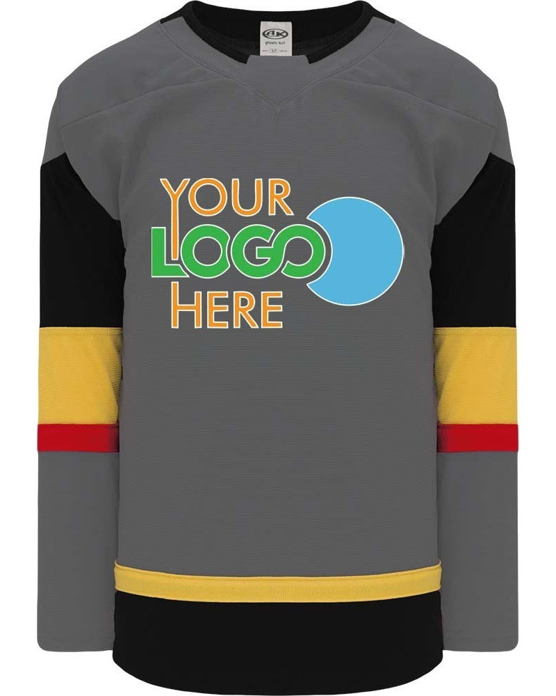 Custom Las Vegas ice Charcoal  Hockey Jersey