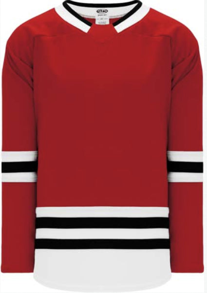 Custom Pro with Knit Body with Sleeve Stripe  Hockey Jersey