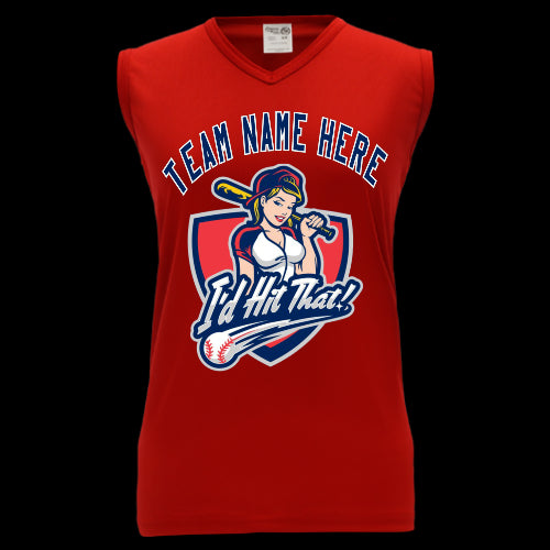 Custom Women Moisture Wicking sleeveless Baseball jerseys