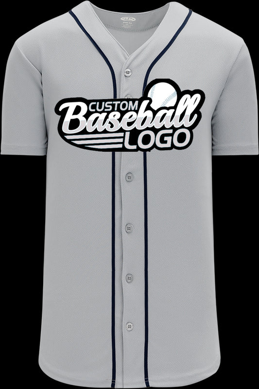 Custom Detroit Blank MLB Blank Baseball jersey Gray