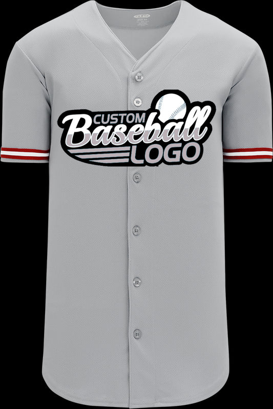 Custom Cincinnati MLB Blank Baseball jersey Gray