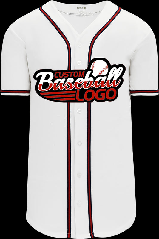 Custom Atlanta Braves MLB Blank Baseball jersey white