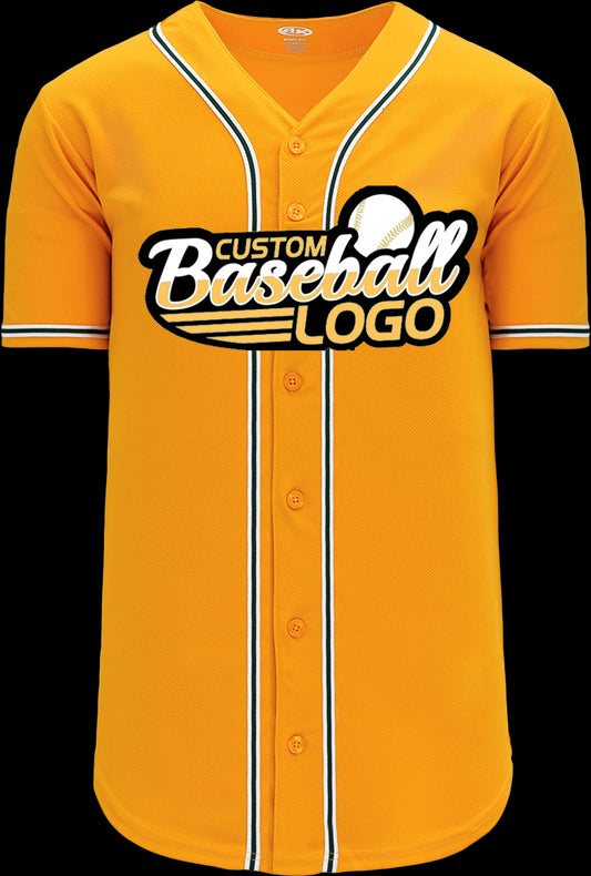 Custom Oakland MLB Blank baseball jersey gold