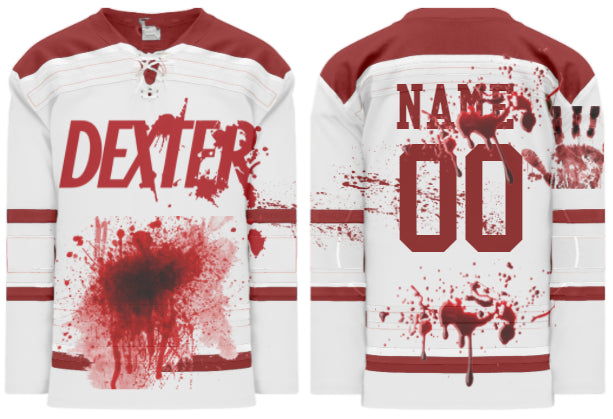 Custom Blood Style  Hockey Jersey